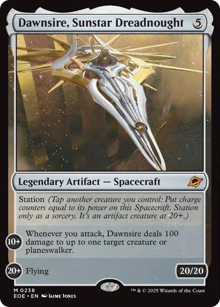 Dawnsire, Sunstar Dreadnought Legendary Artifact NM