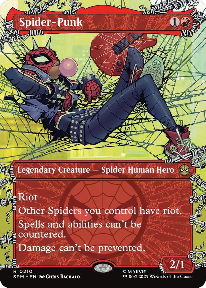 Spider-Punk (0210) (Borderless) (Foil) Legendary Creature NM