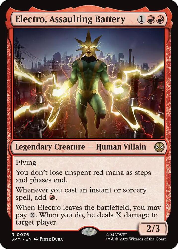 Electro, Assaulting Battery Legendary Creature NM