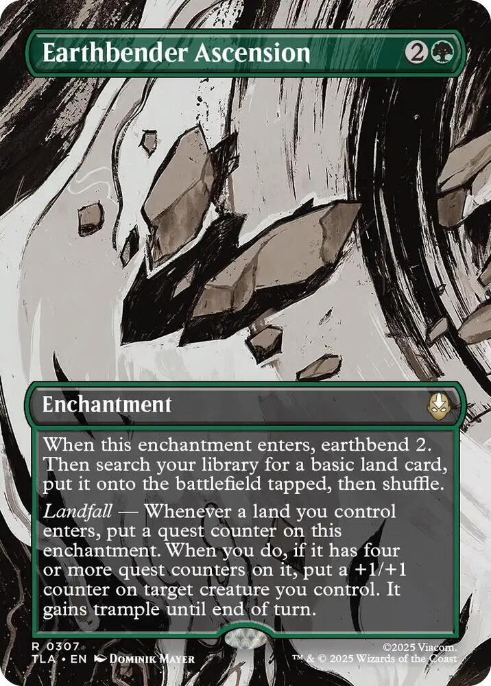 Earthbender Ascension (Borderless) Enchantment NM