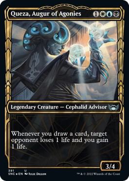 Queza, Augur of Agonies Legendary Creature (Gilded Foil)