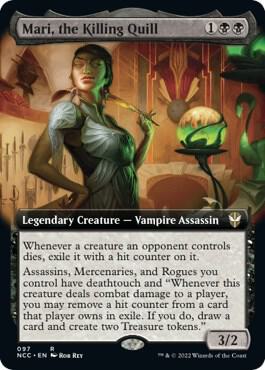 Mari, the Killing Quill Legendary Creature (Extended Art) (Foil)
