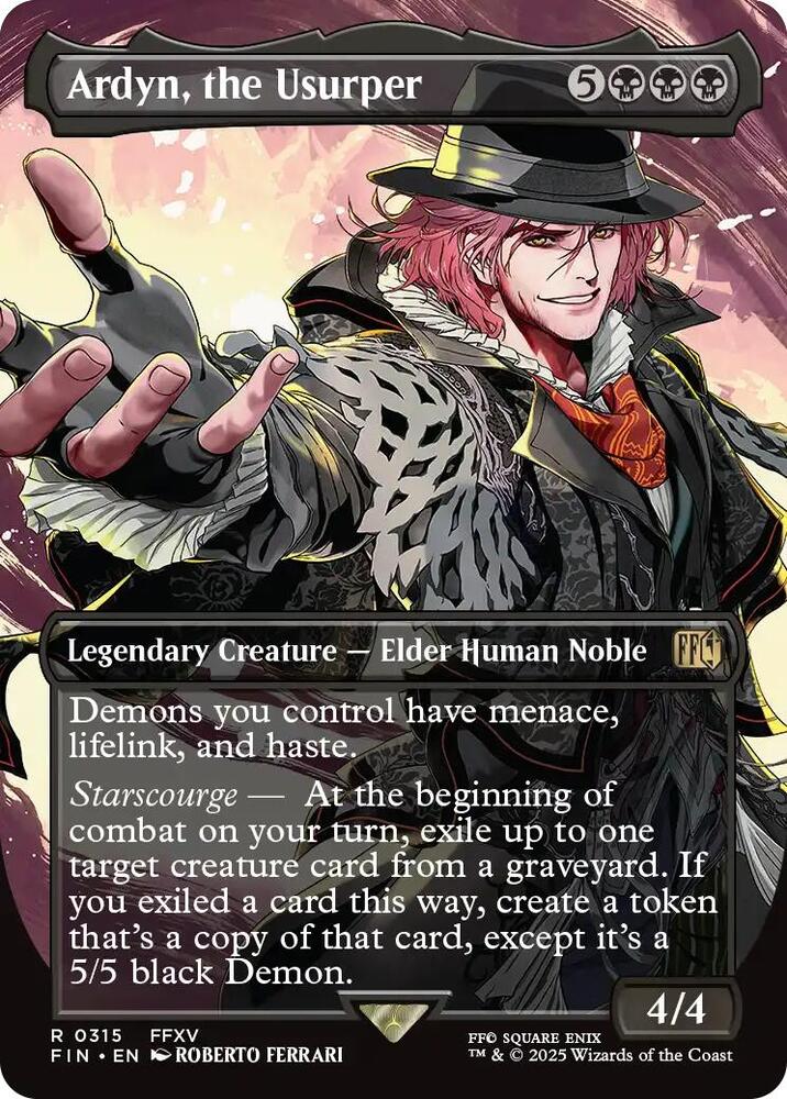 Ardyn, the Usurper (0315) (Borderless) (Foil) Legendary Creature NM