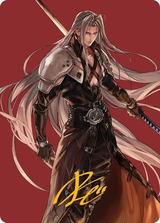 MTG Sephiroth, Fabled SOLDIER Art Card (Gold-Stamped Signature) NM