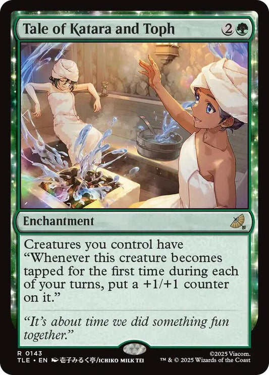 Tale of Katara and Toph (Foil) Enchantment NM