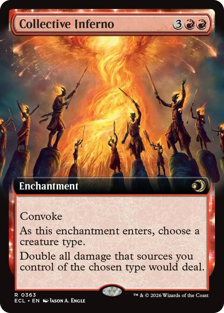 Collective Inferno Enchantment (Extended Art) (Foil)