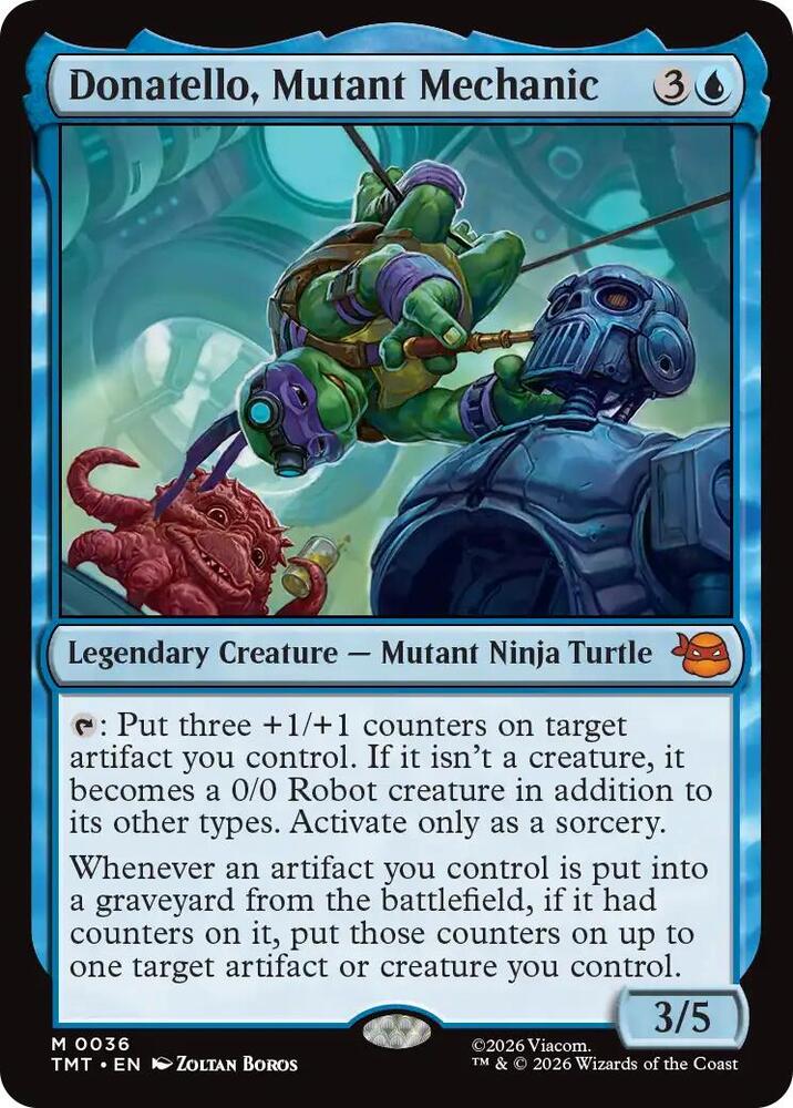 Donatello, Mutant Mechanic Legendary Creature NM
