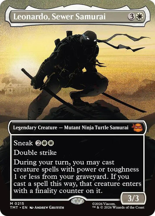 Leonardo, Sewer Samurai Legendary Creature (Borderless) NM