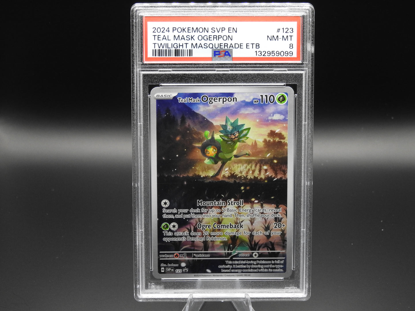 PSA 8 Teal Mask Ogerpon 123 Promo