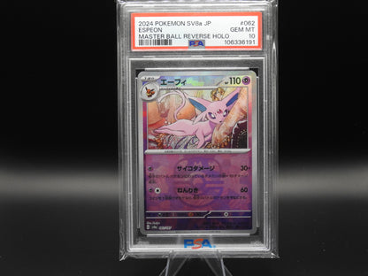 PSA 10 Eevee + Evolutions JP Reverse Masterball