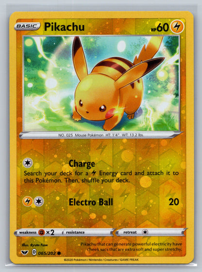 Pikachu - 065/202 (Reverse Cosmos Holo)