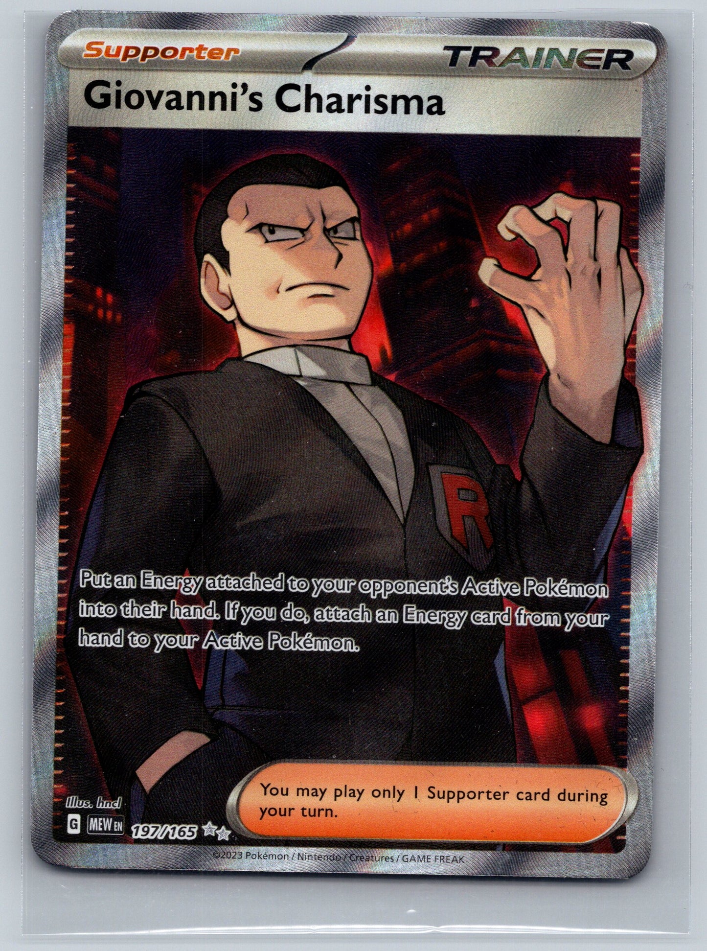 Giovanni's Charisma - 197/165 - SV: Scarlet & Violet 151