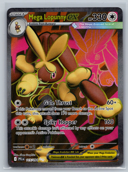 Mega Lopunny ex - 115/094 - ME02: Phantasmal Flames