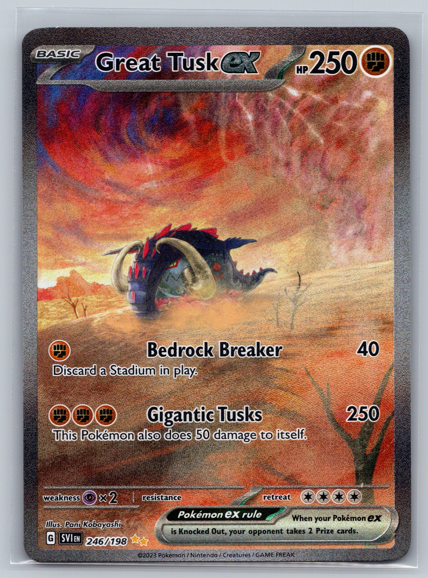 Great Tusk ex - 246/198 - SV01: Scarlet & Violet Base Set