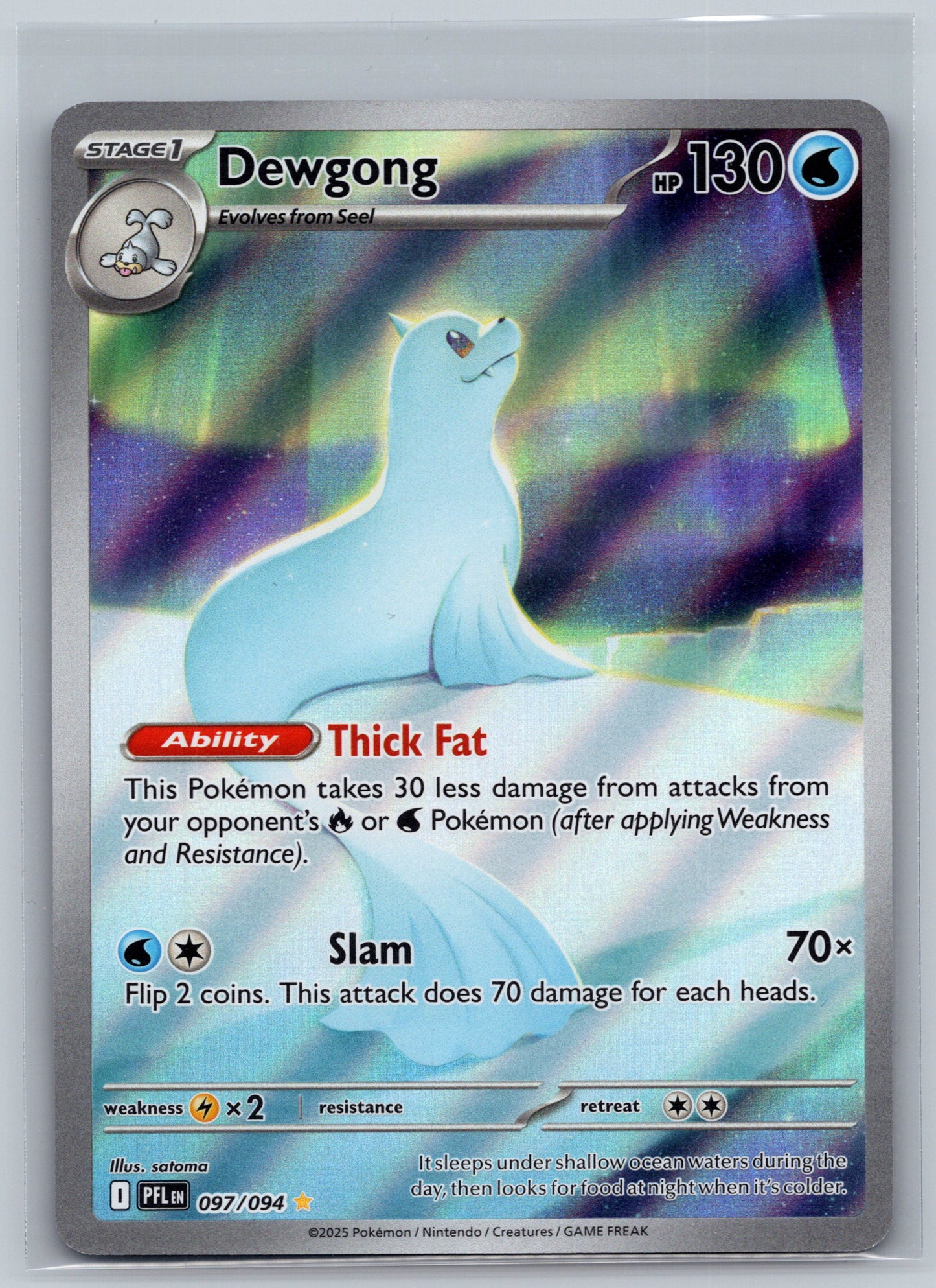 Dewgong - 097/094 - ME02: Phantasmal Flames
